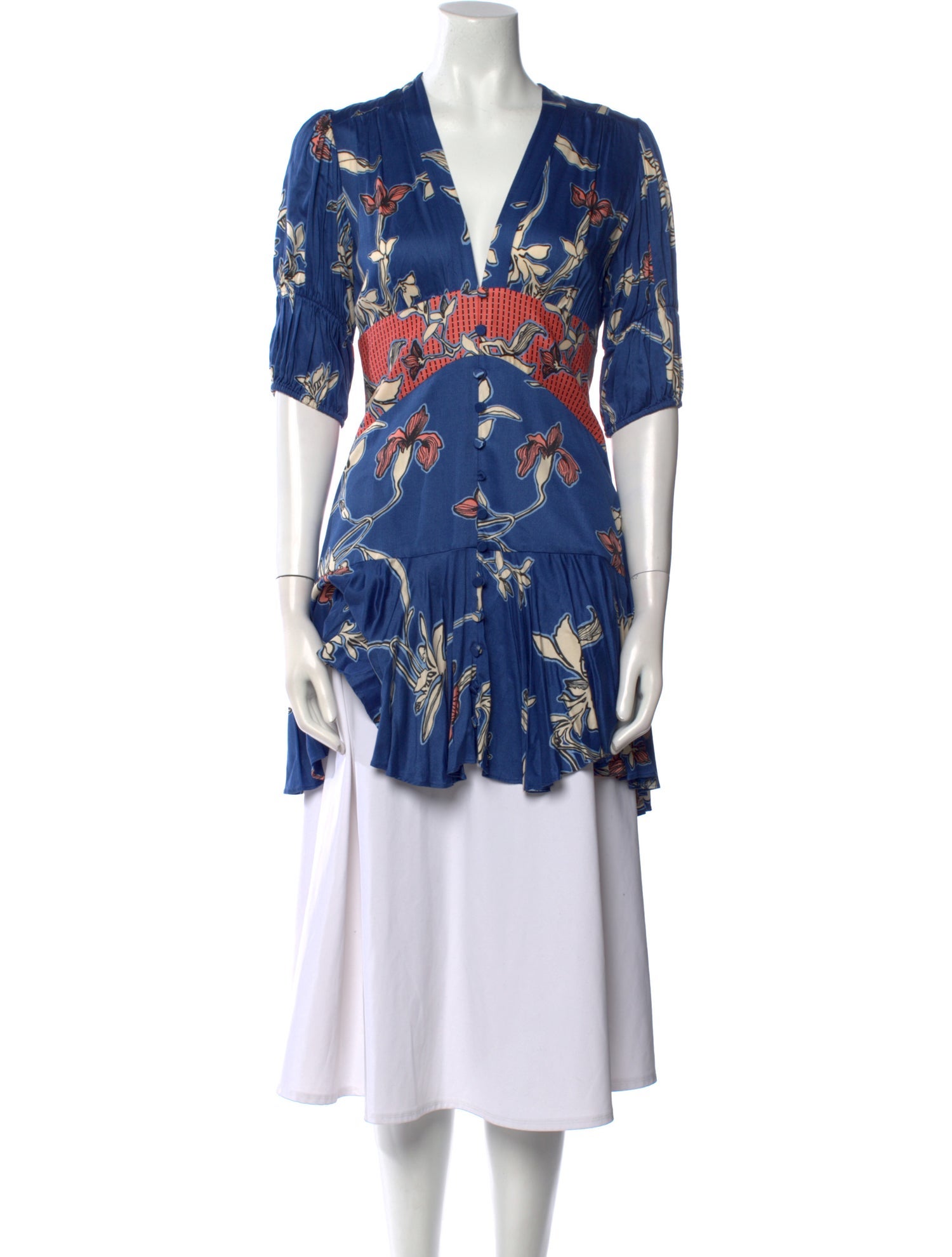 Alexis Floral Print Mini Dress