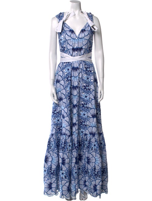 Alexis Floral Print Long Dress