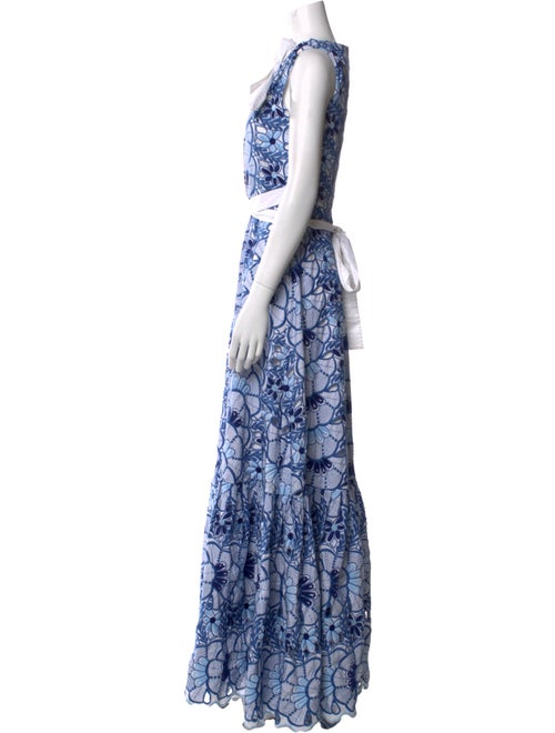 Alexis Floral Print Long Dress