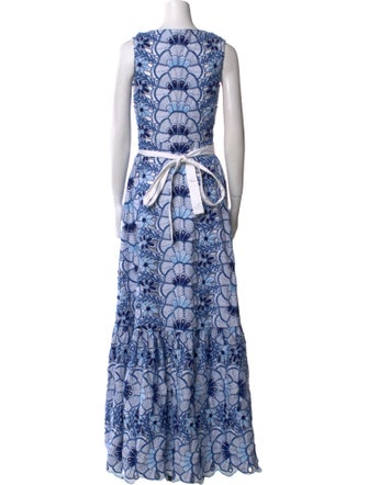 Alexis Floral Print Long Dress