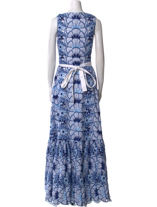 Alexis Floral Print Long Dress