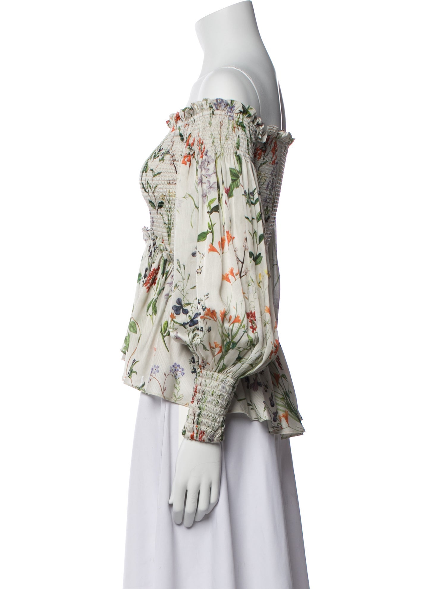 Alexis Printed Off-The-Shoulder Blouse