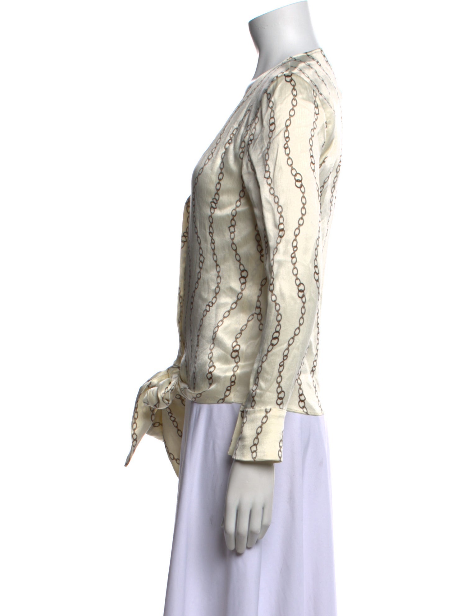 Alexis Printed V-Neck Blouse