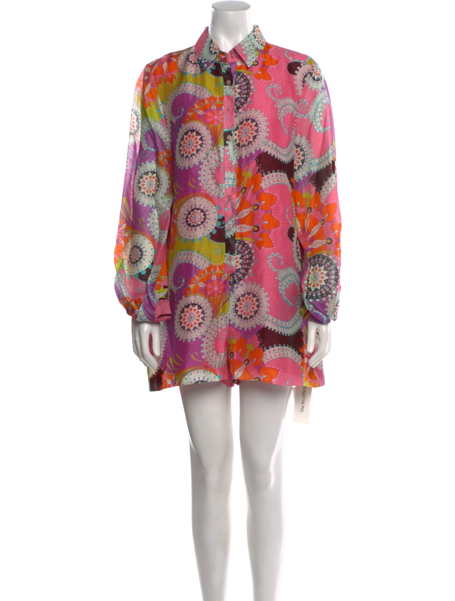 Alexis Linen Printed Romper