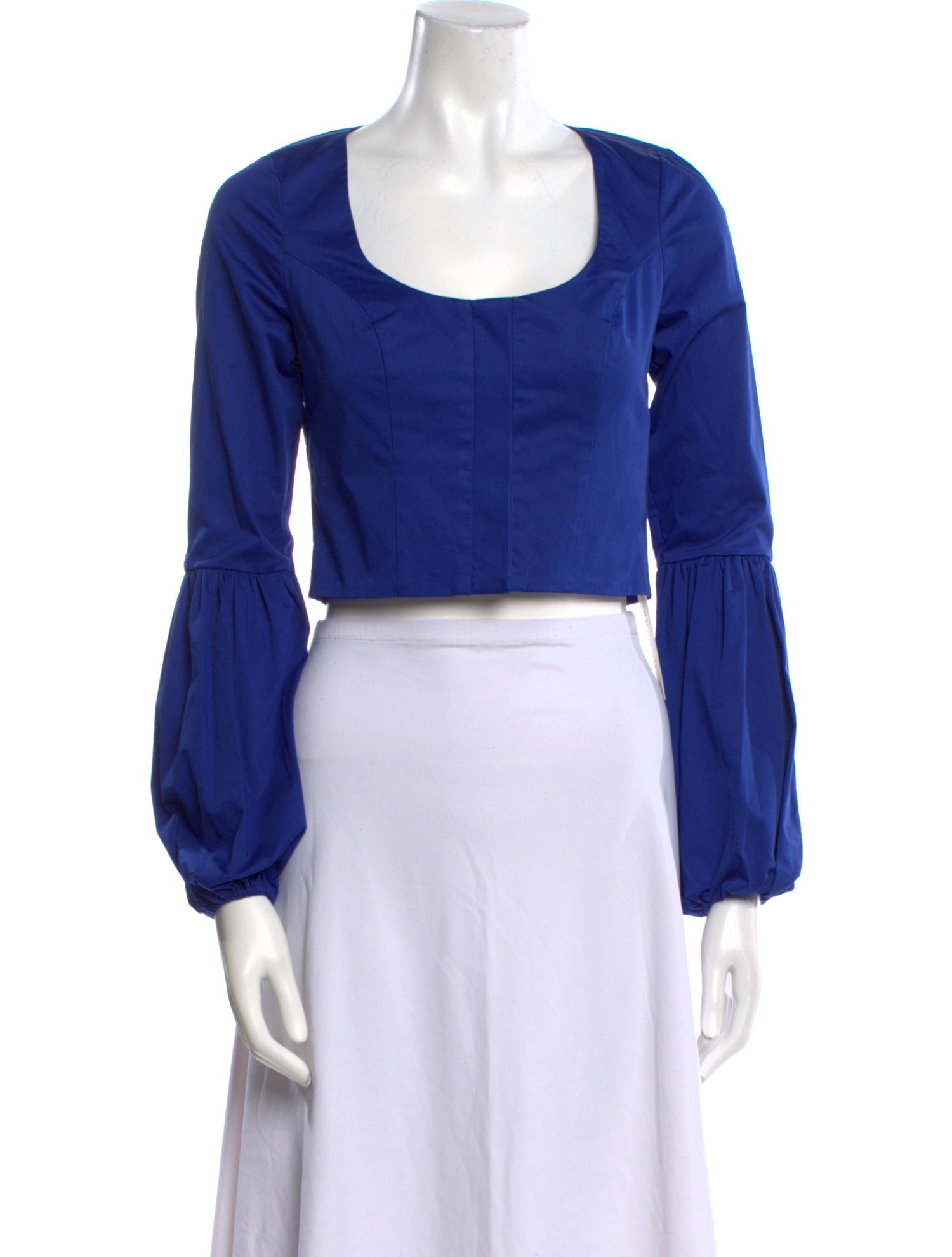 Alexis Scoop Neck Long Sleeve Crop Top w/ Tags