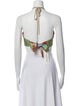 Alexis Printed Halterneck Crop Top