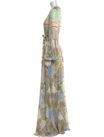 Alexis Printed Long Dress