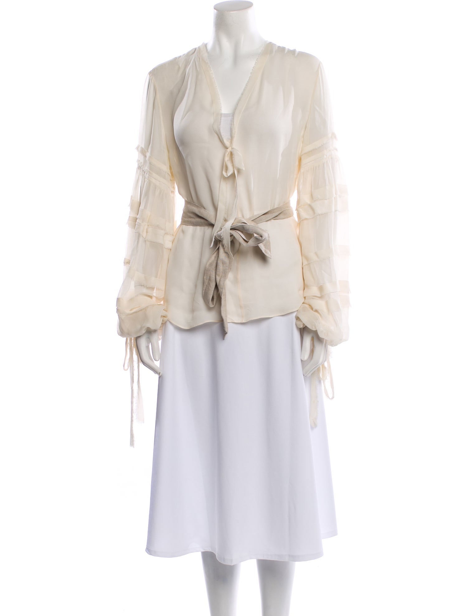 Alexis Silk V-Neck Blouse