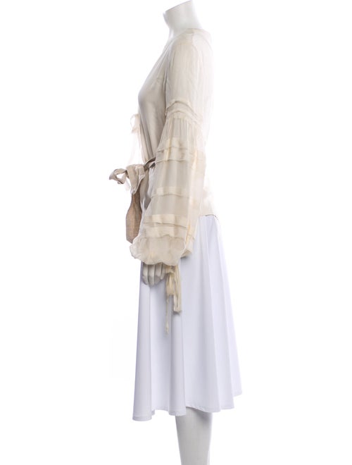 Alexis Silk V-Neck Blouse