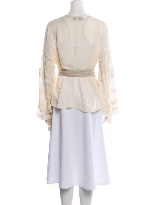 Alexis Silk V-Neck Blouse