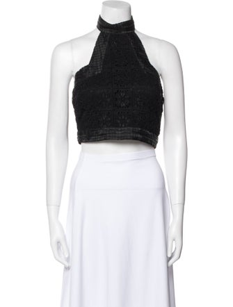 Alexis Turtleneck Sleeveless Crop Top