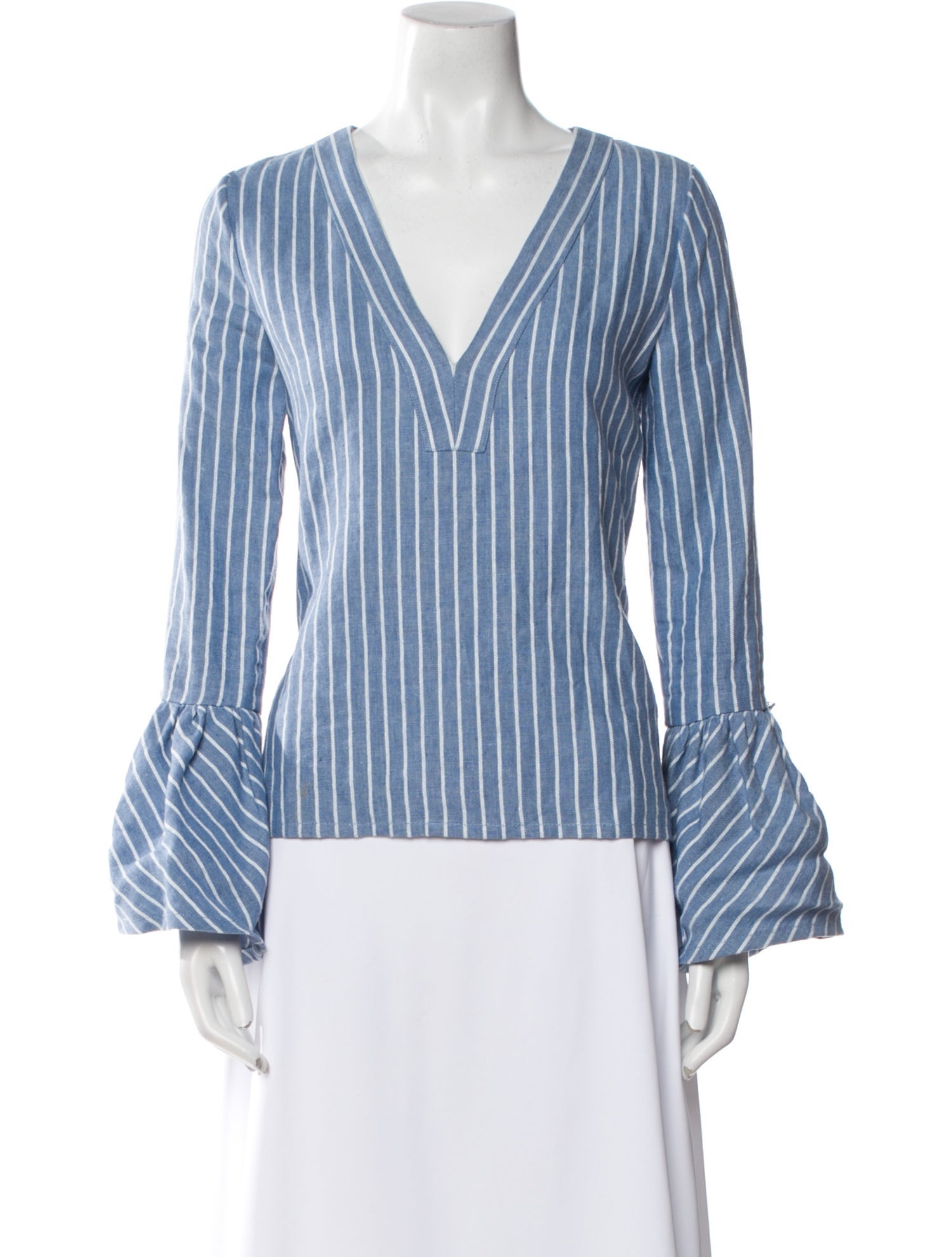 Alexis Linen Striped Blouse