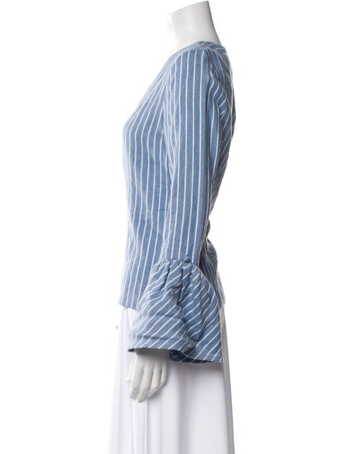 Alexis Linen Striped Blouse