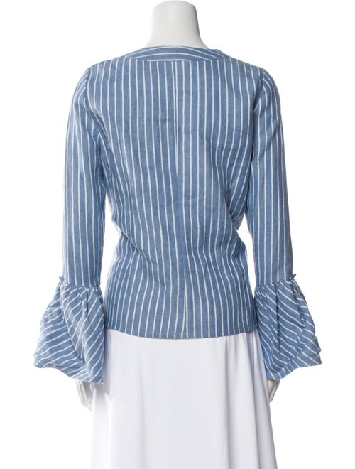 Alexis Linen Striped Blouse
