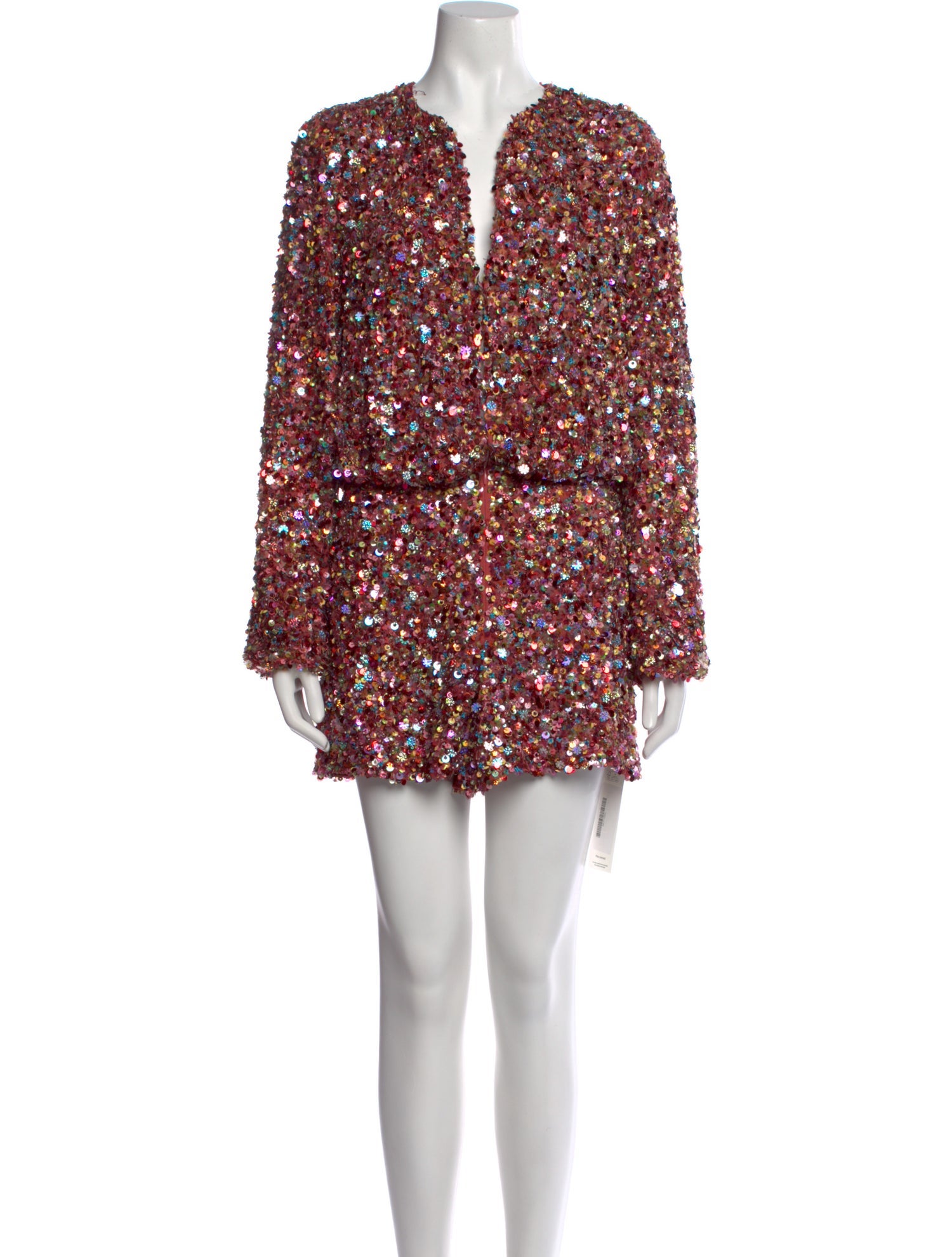 Alexis Silk V-Neck Romper