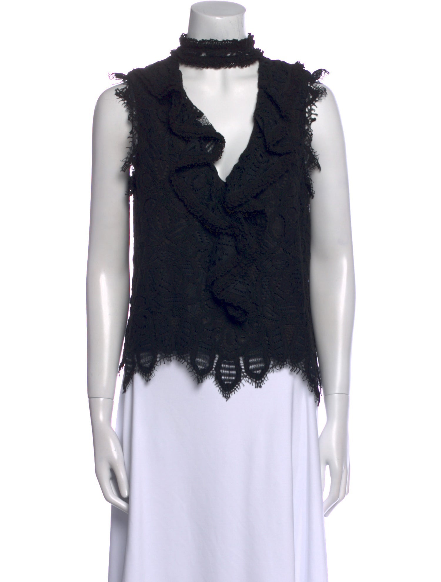 Alexis Mock Neck Sleeveless Blouse