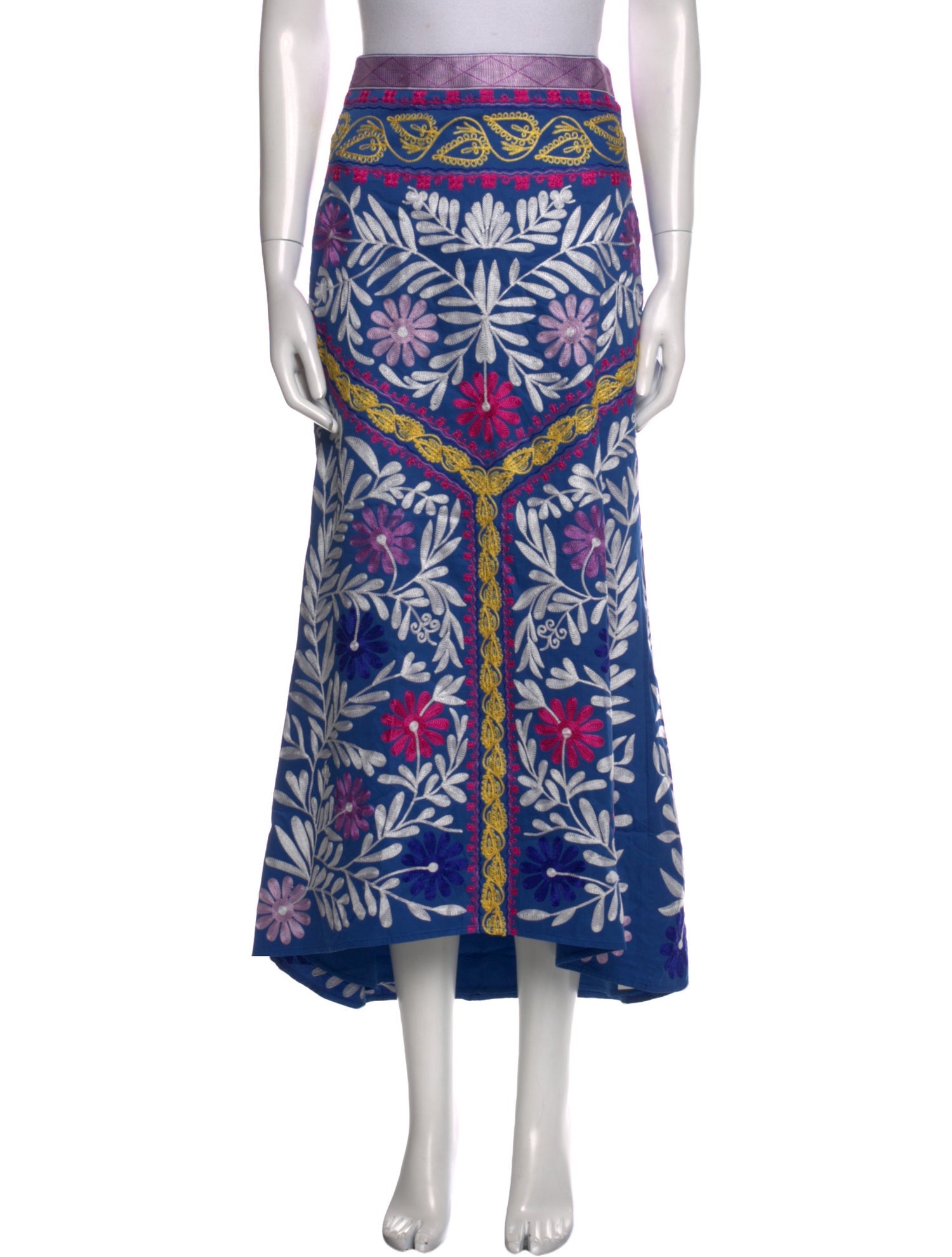 Alexis Floral Print Midi Length Skirt