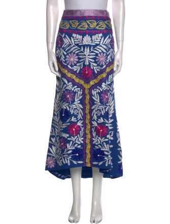 Alexis Floral Print Midi Length Skirt