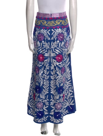 Alexis Floral Print Midi Length Skirt