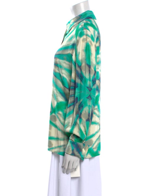 Alexis Printed Long Sleeve Button-Up Top