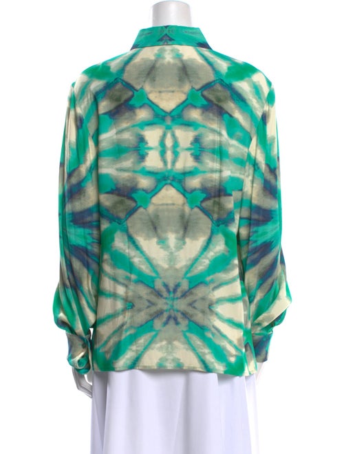 Alexis Printed Long Sleeve Button-Up Top