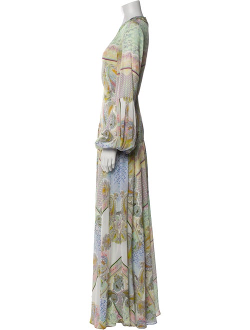 Alexis Paisley Print Long Dress