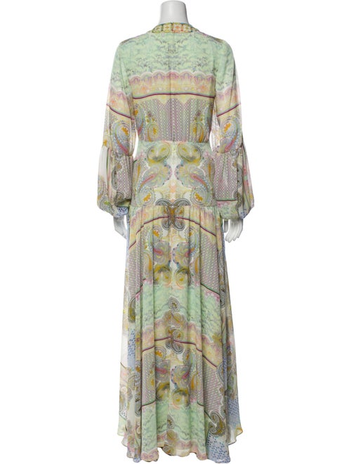 Alexis Paisley Print Long Dress