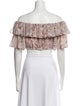 Alexis Floral Print Off-The-Shoulder Crop Top