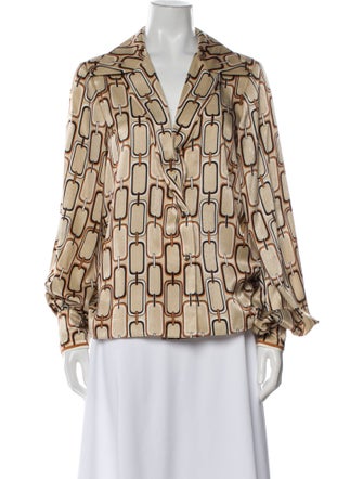 Alexis Printed Long Sleeve Blouse
