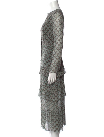 Alexis Animal Print Midi Length Dress