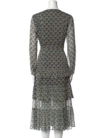 Alexis Animal Print Midi Length Dress