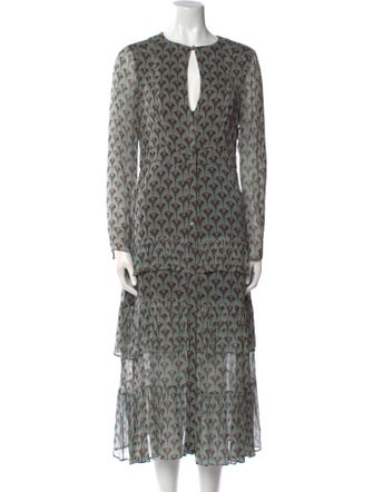 Alexis Animal Print Midi Length Dress