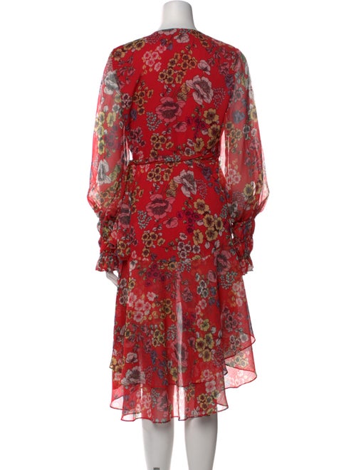 Alexis Floral Print Midi Length Dress