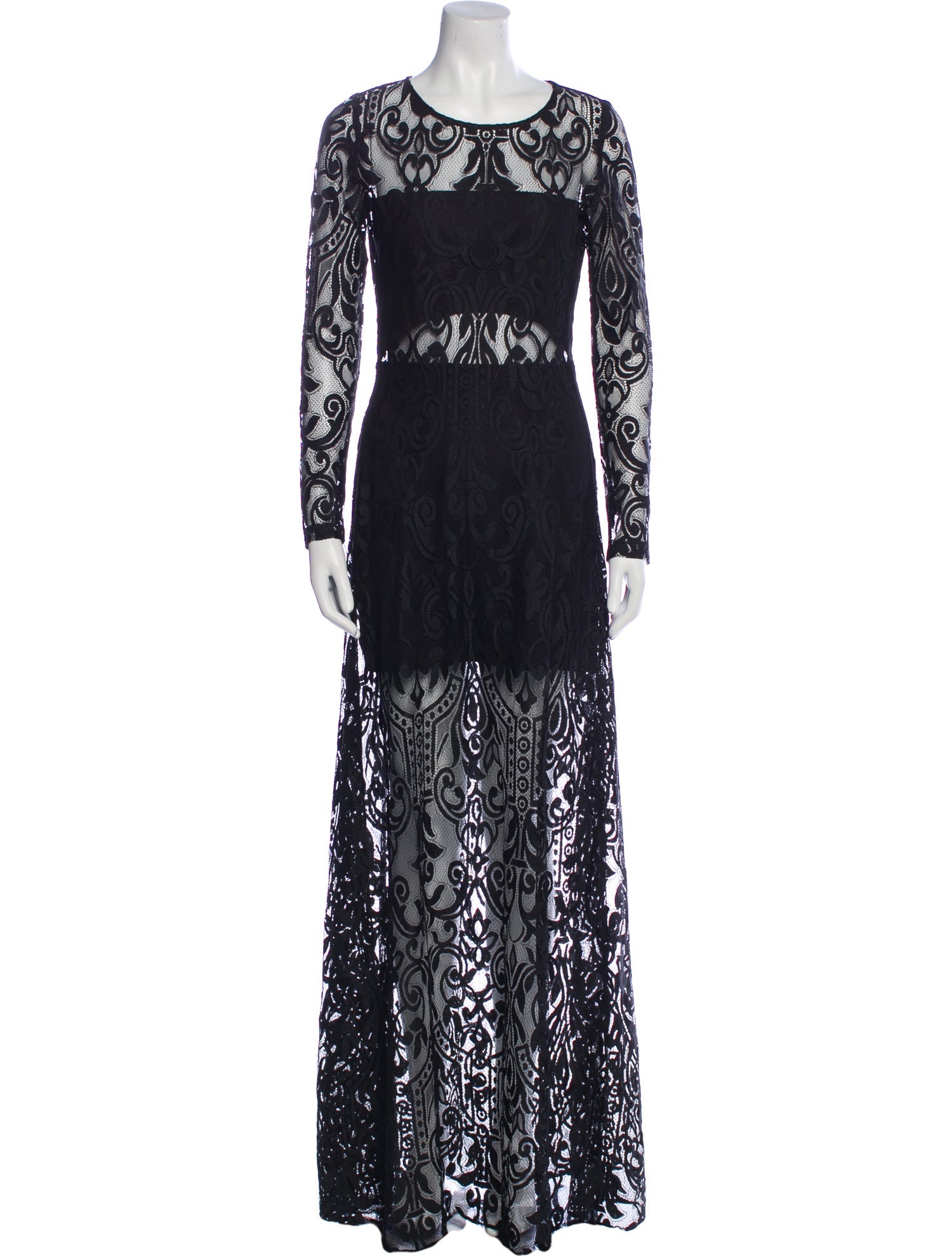 Alexis Lace Pattern Long Dress