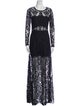 Alexis Lace Pattern Long Dress