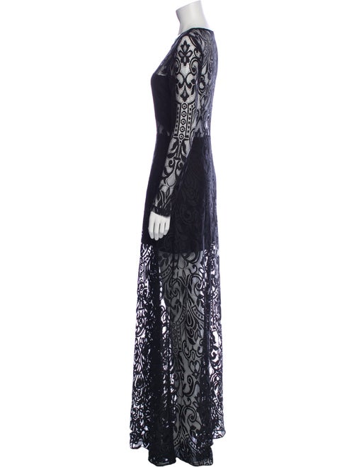 Alexis Lace Pattern Long Dress