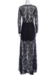 Alexis Lace Pattern Long Dress