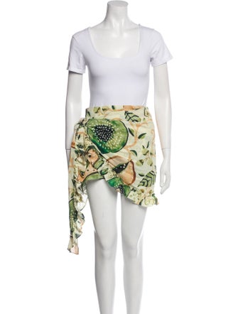 Alexis Linen Printed Skirt Set