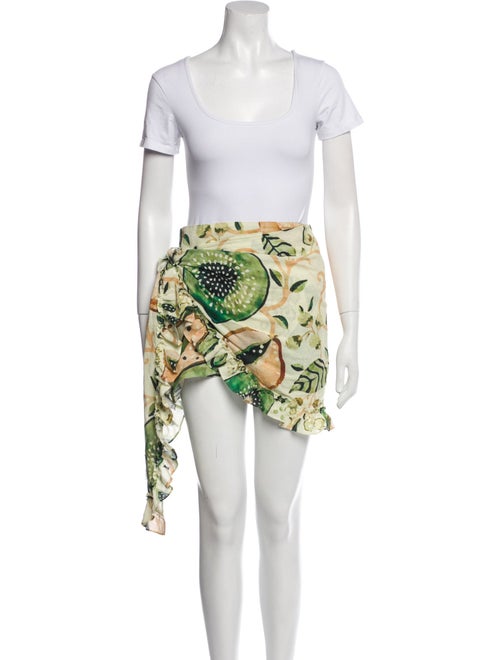 Alexis Linen Printed Skirt Set