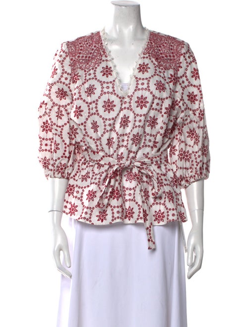 Alexis Linen Printed Blouse