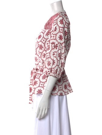 Alexis Linen Printed Blouse