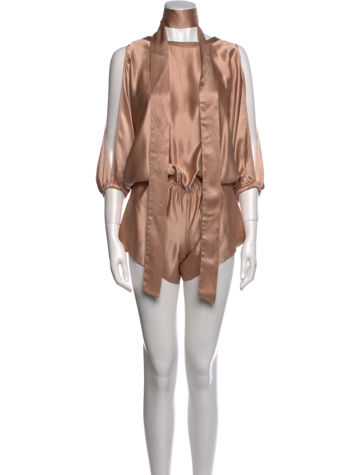 Alexis Silk Crew Neck Romper