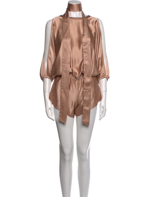 Alexis Silk Crew Neck Romper