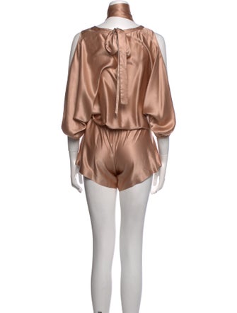 Alexis Silk Crew Neck Romper