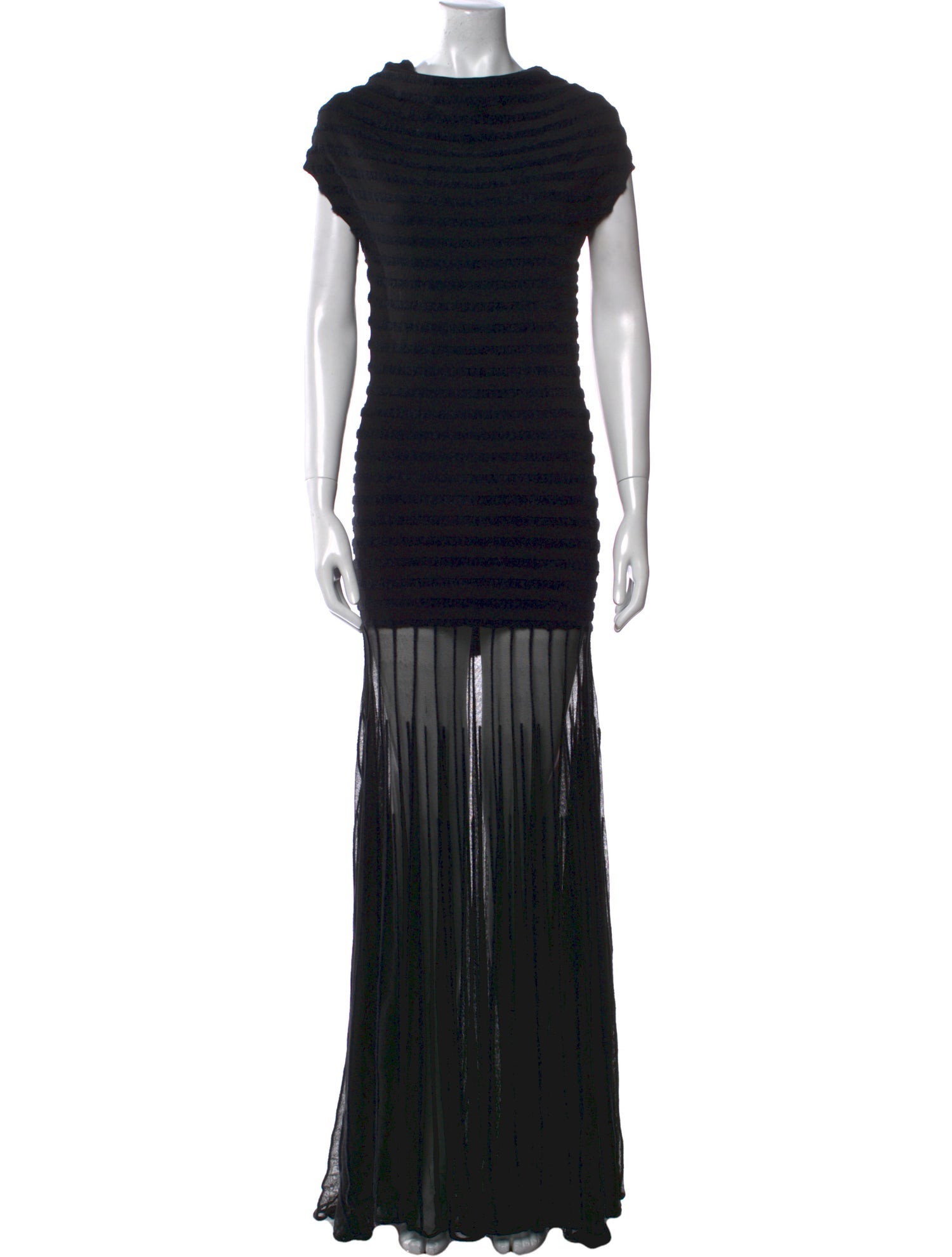 Alexis Bateau Neckline Long Dress