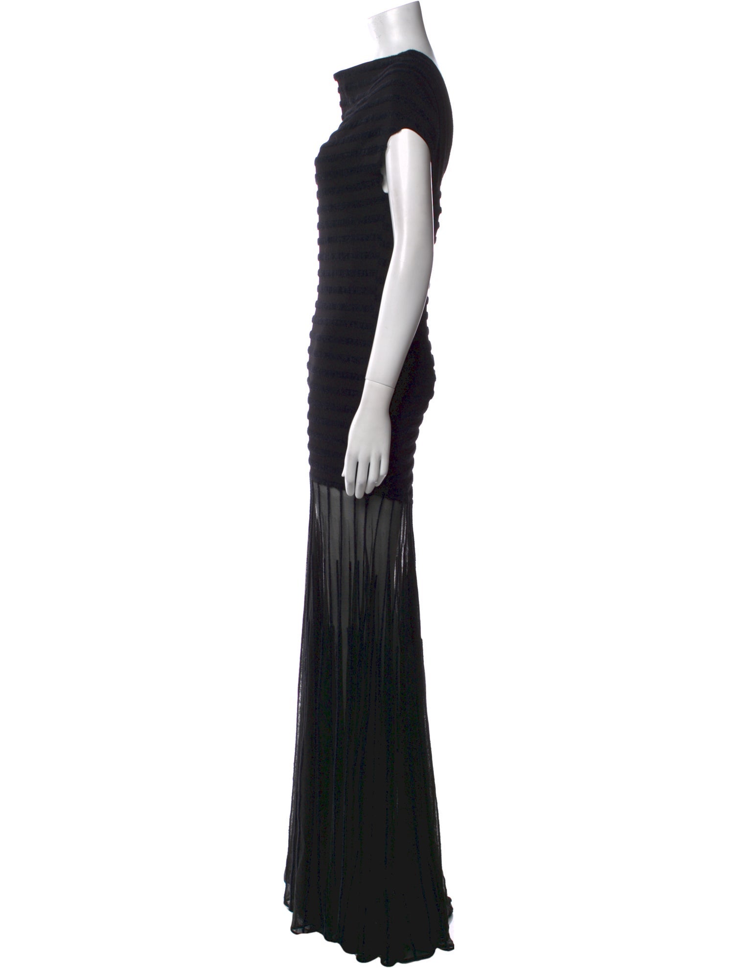 Alexis Bateau Neckline Long Dress