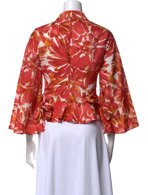 Alexis Printed V-Neck Crop Top