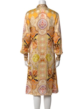 Alexis Paisley Print Midi Length Dress