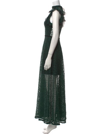 Alexis Lace Pattern Long Dress