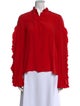 Alexis Silk Mock Neck Blouse